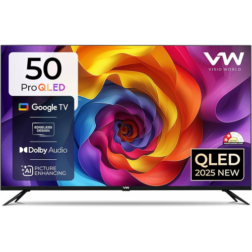 VW 50 inch 4K QLED Google TV with Dolby Audio & ALLM VRR Support VW50GQ1