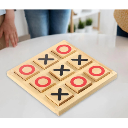 Zero Cross Wooden Brain Teaser Puzzle Game For Kids Skill Development  @ ₹129