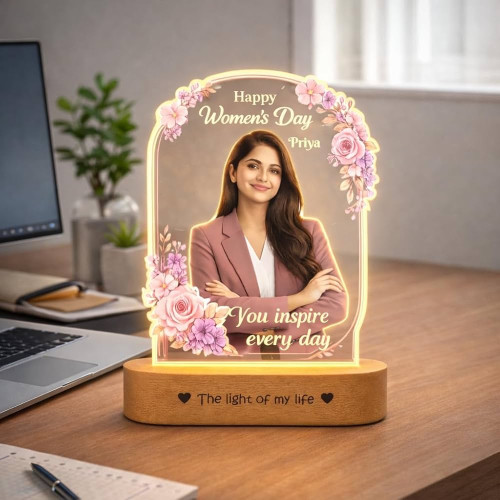 ZOCI VOCI Personalized Photo LED Lamp for Women Gift