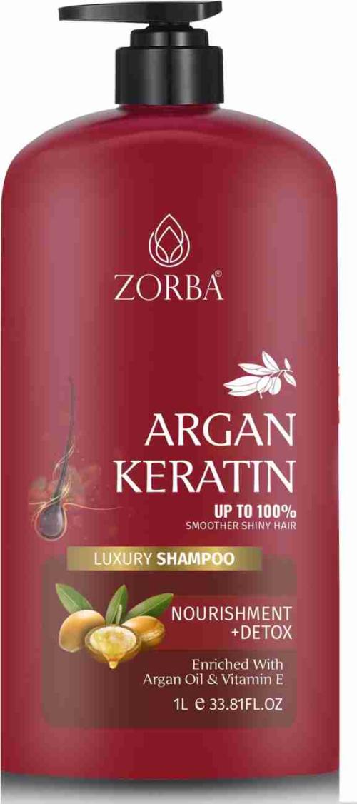 ZORBA ARGAN Hairfall Defence Shampoo With Keratin Controls Hair fall 1000